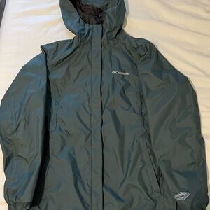 Columbia Arcadia II Rain Jacket Navy Women’s S OMNI-TECH